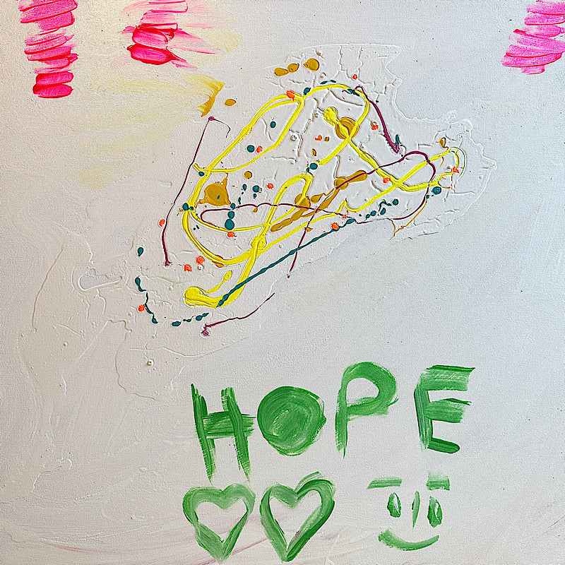 Hope - Painting, Acrylic on canvas, 2023 (36x36")