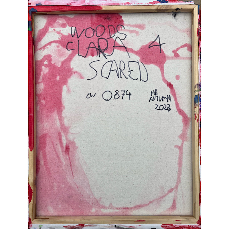 Scared, Painting, Acrylic on canvas, 2023 (20x16")