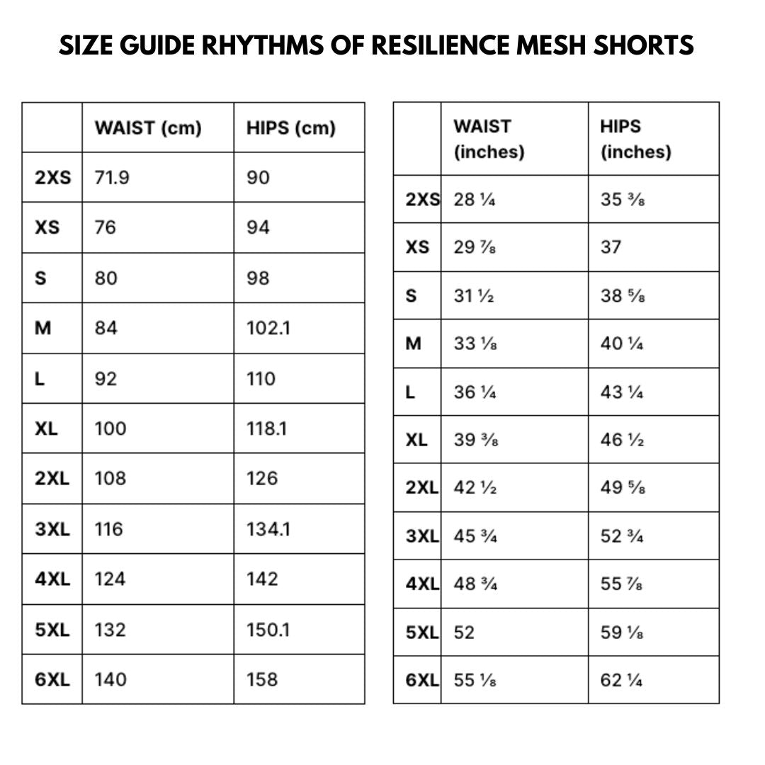 Rhythms of Resilience mesh shorts