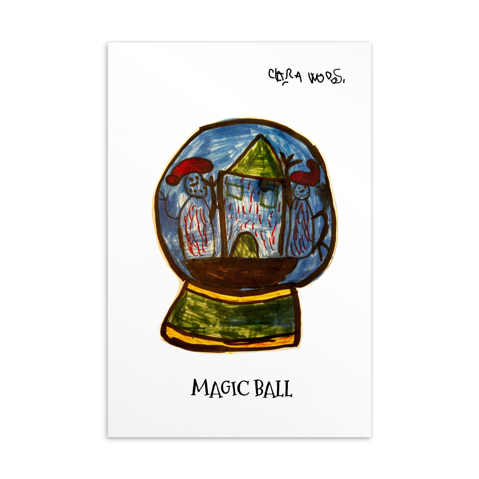 MAGIC BALL Postcard