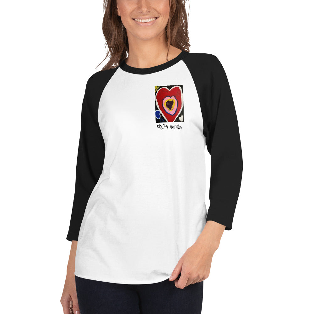 Therapist Heart 3/4 sleeve shirt