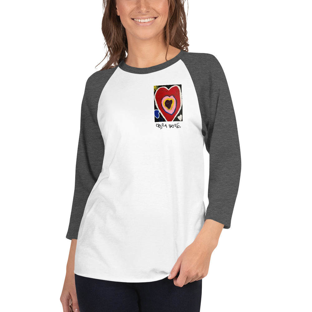 Therapist Heart 3/4 sleeve shirt