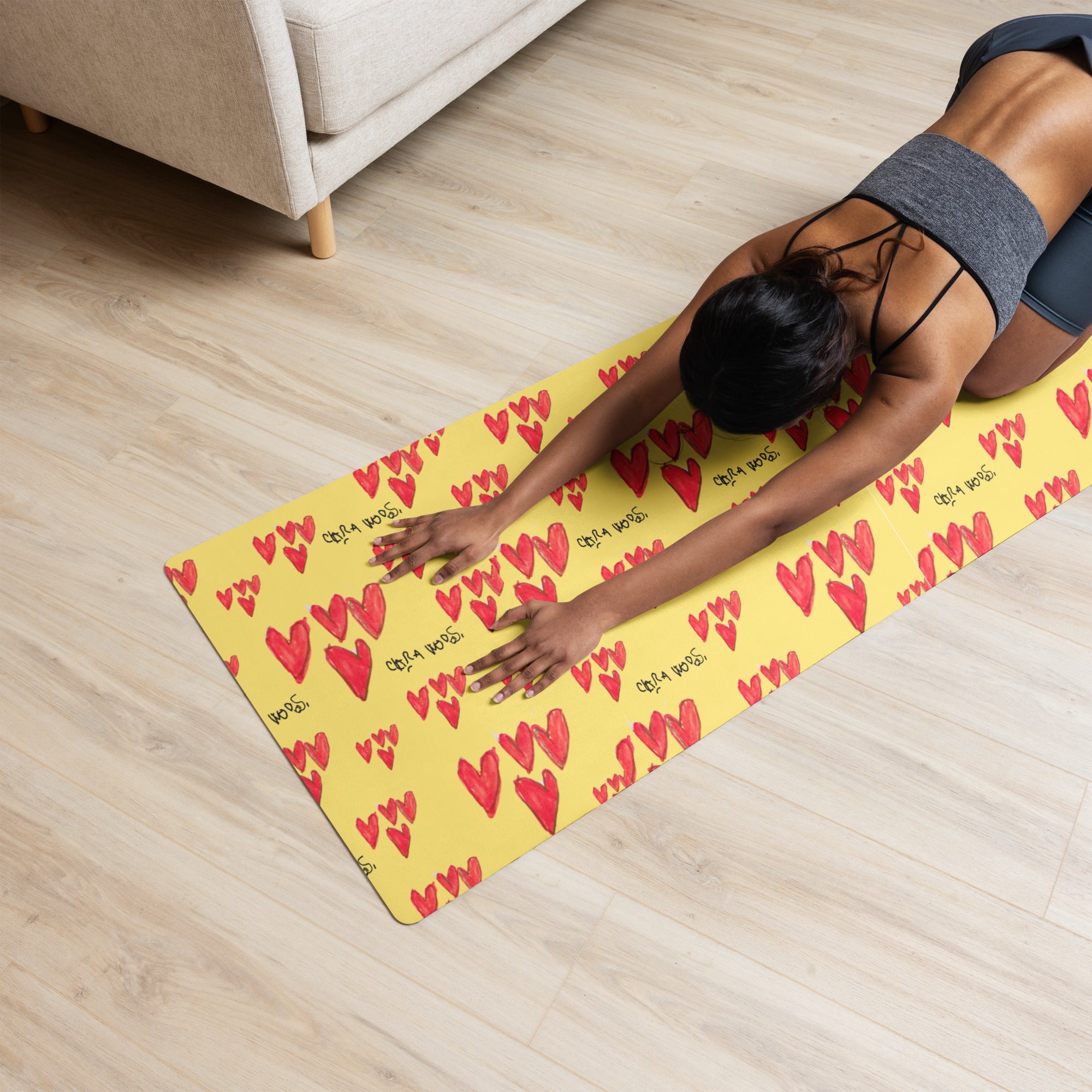 "Power of Love" Yoga mat