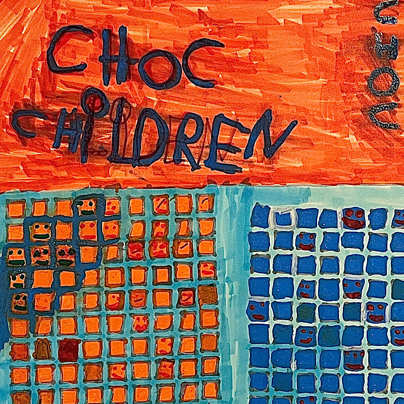 Choc Children 2, Marker on paper, 2022 (18x24")